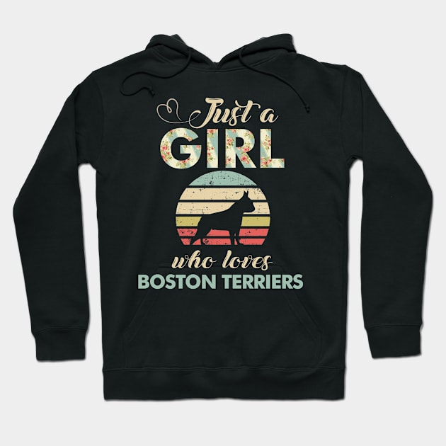 Just A Girl Who Loves Boston Terriers Hoodie by magazin